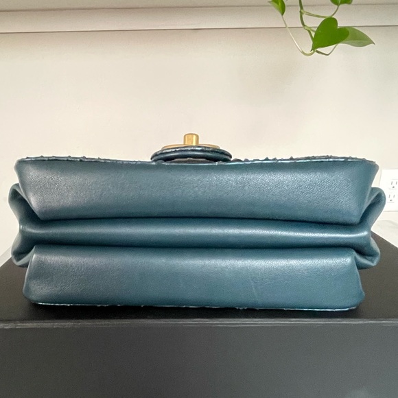 SOLD - CHANEL Python Straight-Lined Flap Bag - Picture 8 of 16